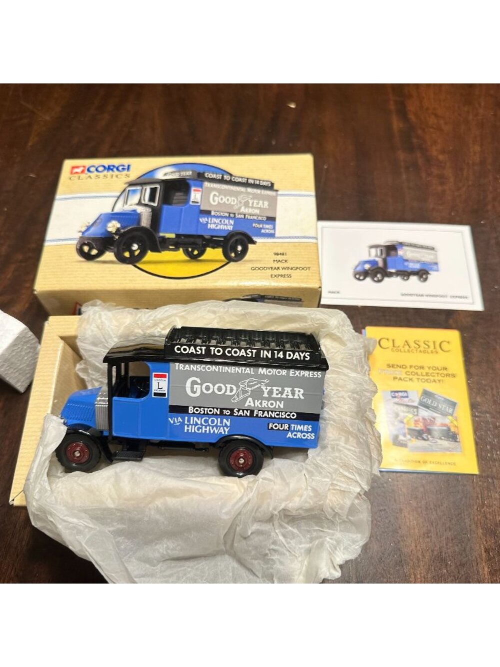 Corgi Classics Goodyear Waco Express Diecast Truck Model 9841